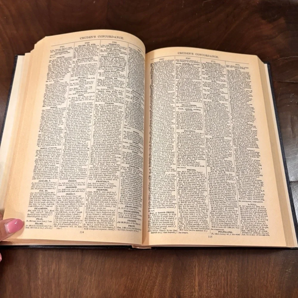 Cruden's Concordance to the Holy‎ Scriptures Hardcover Bible Reference Index